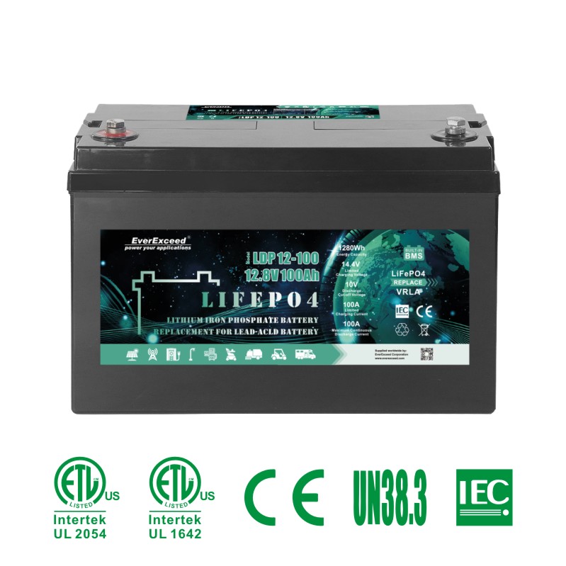 литий-ионный аккумулятор LiFePO4 12,8 В 100ah для замены батареи SLA
