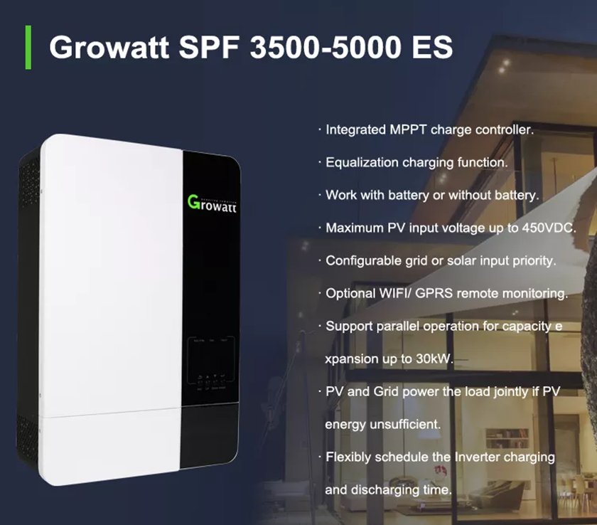 солнечный инвертор Growatt 5000es