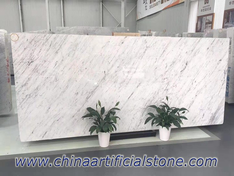 Белые мраморные плиты Bianco Carrara 18 мм 20 мм 30 мм