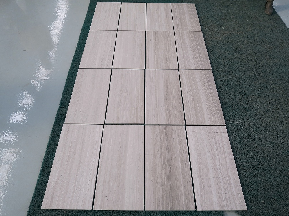 Китайская мраморная плитка из белого дерева, используемая для проектов
