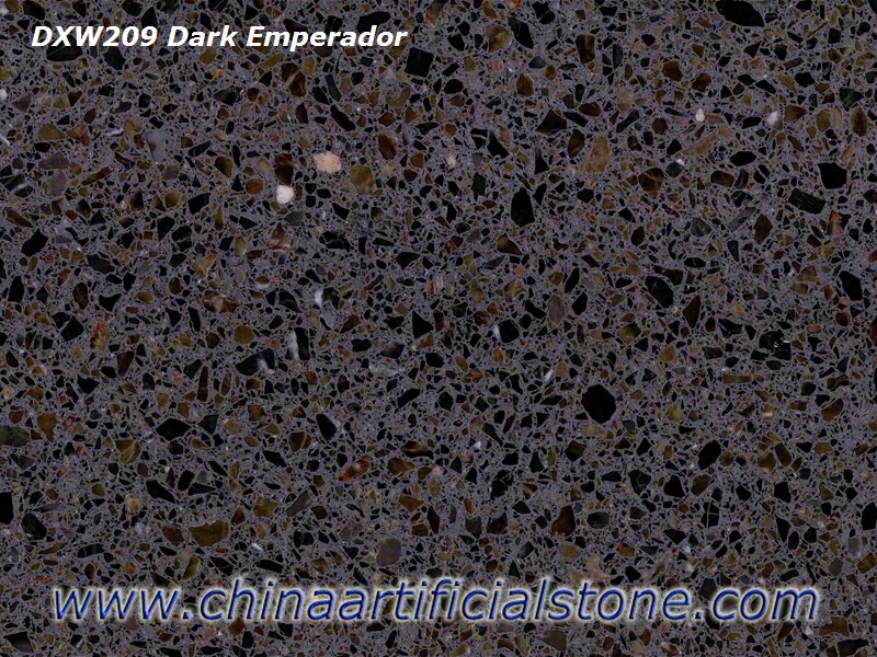 Плитки и плиты Terrazzo Dark Emperador Brown DXW209
