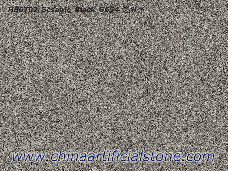 Фарфоровая брусчатка для наружного применения Sesame Black G654 Granite Look
