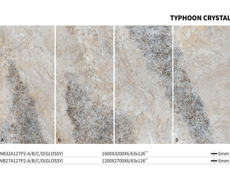 Стеновые панели Dekton из спеченного камня Typhoon Crystal
