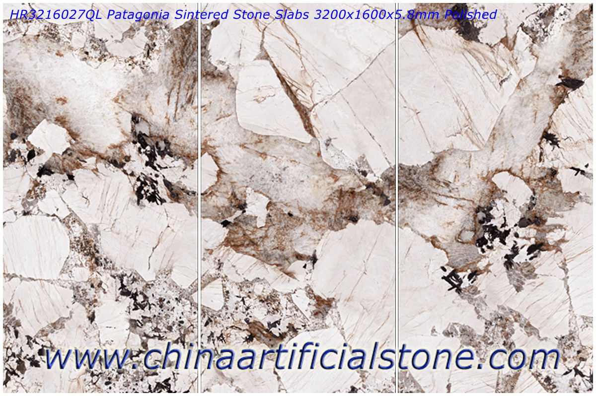 Тонкие плиты из спеченного камня Patagonia толщиной 6 мм
