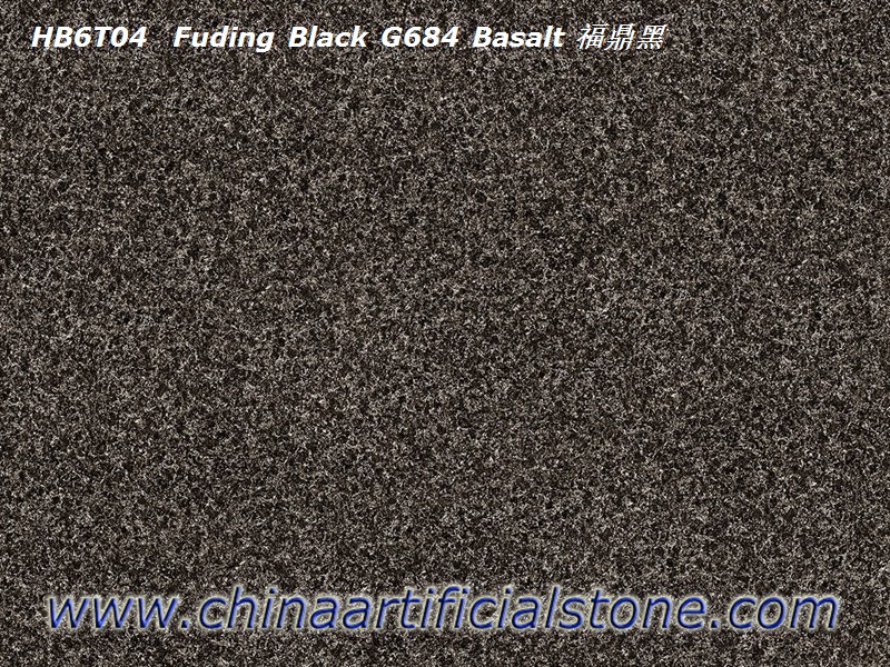 Черная керамогранитная плитка G684 Black Basalt Look
