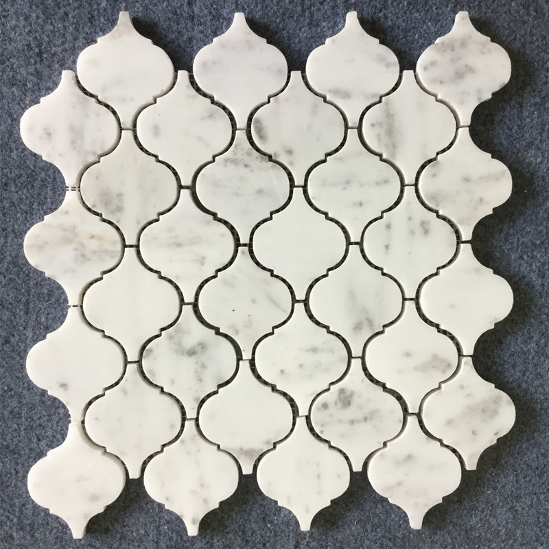 Арабески фонарь матовый белый мрамор мозаика
