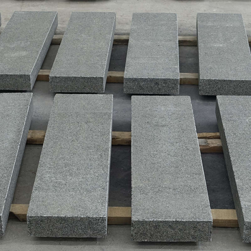 G38 Yixian Black Granite Обожженные и матовые бордюры Бордюрные камни
