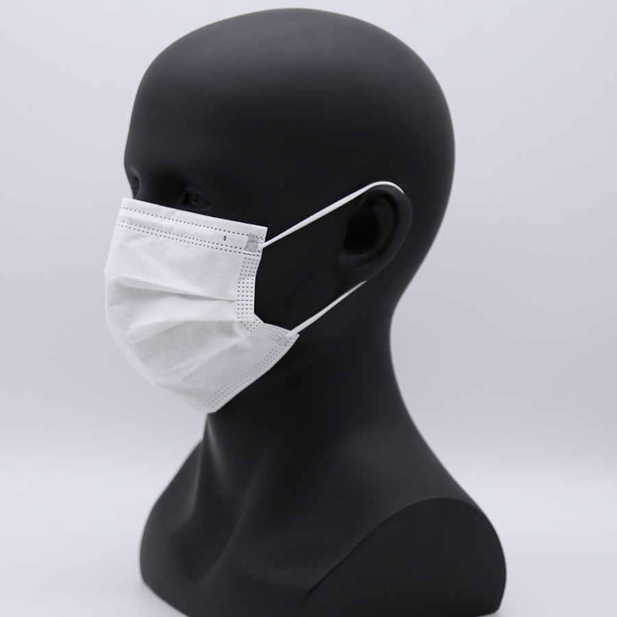 3-слойная нетканая маска для лица с ушной петлей на складе
