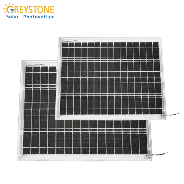 Солнечные панели Greystone 10W с двойным стеклом для солнечного света
