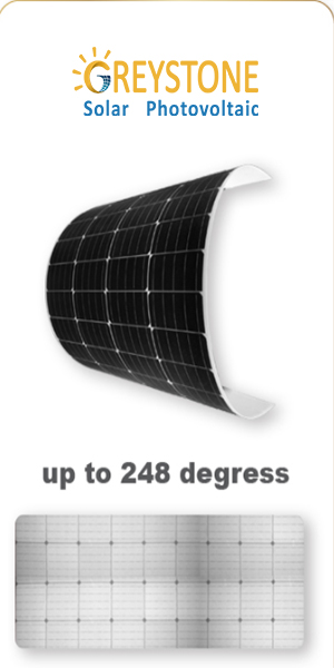 Гибкая солнечная панель мощностью 300 Вт.