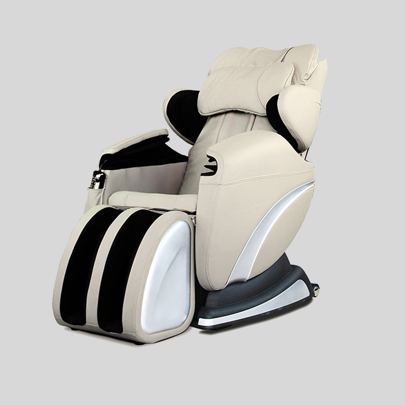 Массажное кресло с откидной спинкой и электроникой для отдыха в салоне по низкой цене
